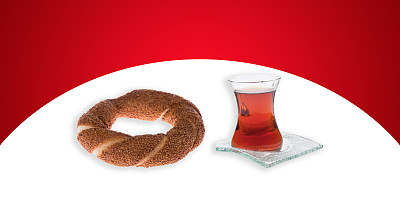 土耳其百吉饼和茶
