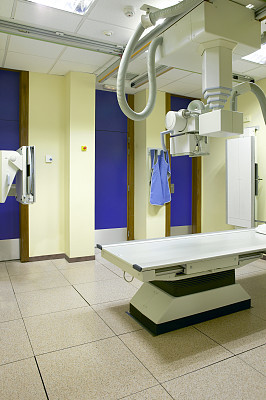 医院x光区内部。健康中心放射科