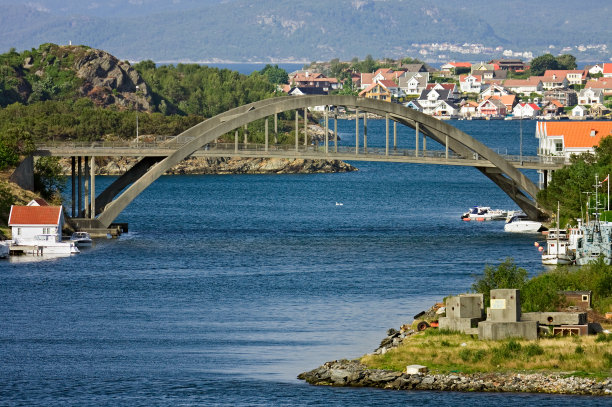 挪威斯塔万格附近的大桥