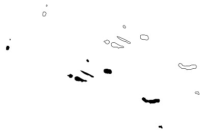 亚速尔群岛(葡萄牙共和国、葡萄牙)地图矢量插图，潦草草图亚速尔群岛自治区(弗洛雷斯、科沃、格拉西奥萨、特塞拉、圣乔治、皮科、法耶尔、圣米格尔、圣玛丽亚)地图