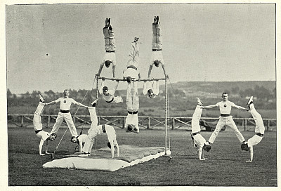 19世纪奥尔德肖特陆军体操队表演