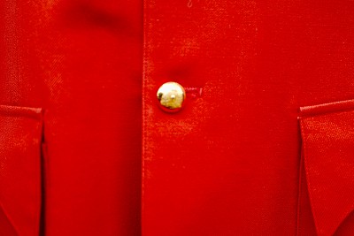 有金扣子的红外套