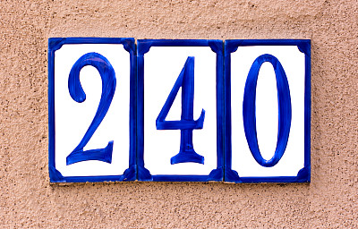 蓝白陶瓷240号街道地址瓷砖