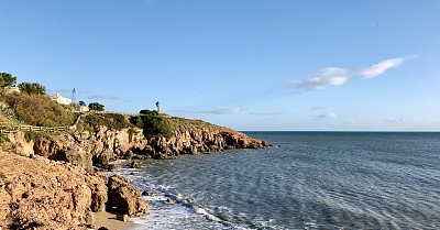法国Sète附近的海边和海滩