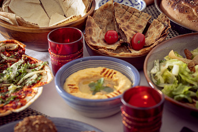 斋月的中东穆斯林食品 斋月的中东穆斯林食品