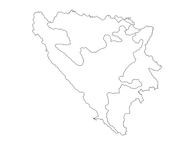 波斯尼亚和黑塞哥维那实体地图