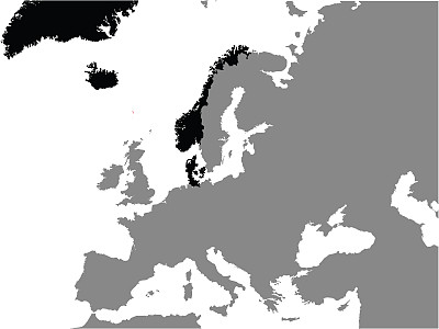 丹麦-挪威奥尔登堡王国地图