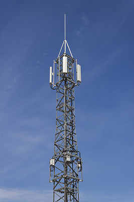 电信手机天线塔。5g高速互联网发射机。