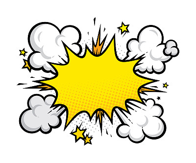 卡通特效爆炸设计元素卡通手绘六一儿童节简笔画卡通元素手绘插画背景