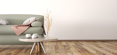 室内设计采用现代客厅沙发三维效果图