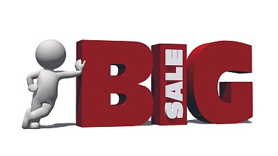 红白两色大促销字体