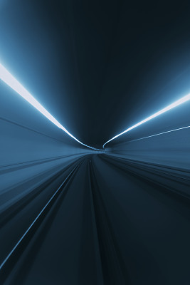 隧道速度运动灯光轨迹