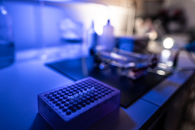 研究人员在DNA实验室工作:病毒测试