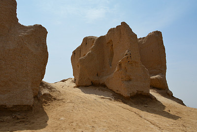 土库曼斯坦梅夫，小克兹卡拉风化的废墟