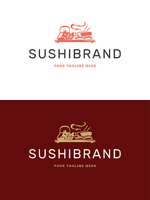 Sushi restaurant emblem