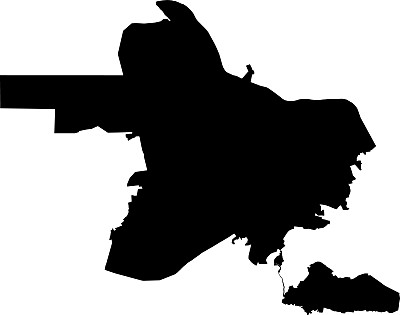 俄罗斯下诺夫哥罗德的黑色地图