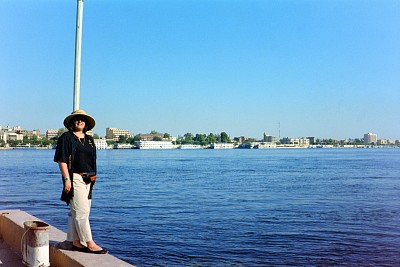 年代。在尼罗河边。卢克索,上埃及。