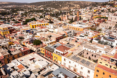 鸟瞰圣米格尔德阿连德，墨西哥