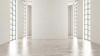 空旷的白色房间