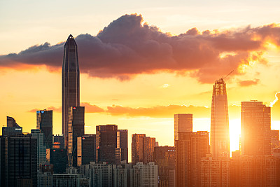 深圳摩天大楼，中国，东亚