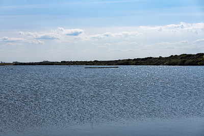 诺福克Snettisham的泻湖。