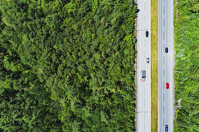 公路鸟瞰图