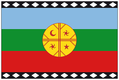 马普切原住民旗，智利，阿根廷