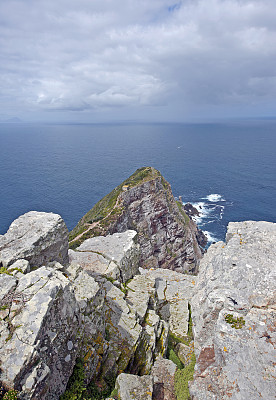 岩石顶峰，Cape Point, Cape of Good Hope, Cape Colony，开普敦，南非。
