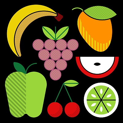 水果插图集5色线系列