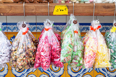 西班牙瓦伦西亚中央市场的糖果