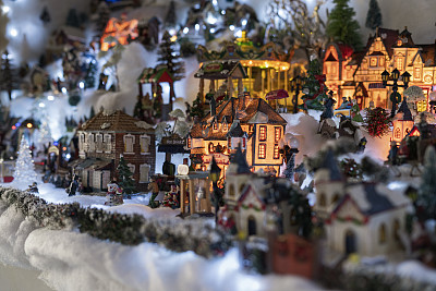 圣诞节装饰的一个房子的客厅