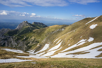 波兰西部塔特拉山脉的giewon峰。
