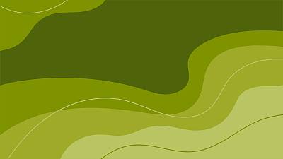 摘要:春天，大自然的背景。抽象的绿色波浪线条。平面风格的彩色卡通矢量插图。生态波背景模板，包装设计，印刷设计，海报，网页横幅