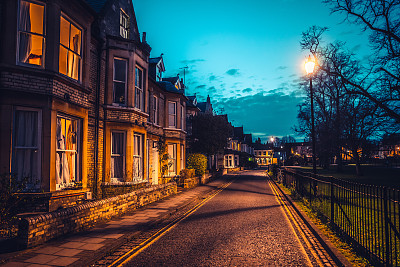 英国剑桥的夜景