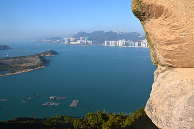 从香港南丫岛岭角山俯瞰全景