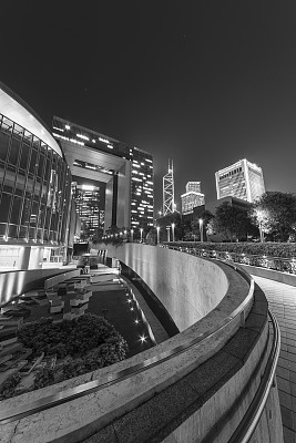 香港市中心的夜景