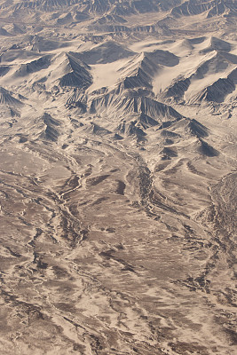 中国甘肃省的戈壁沙漠风光
