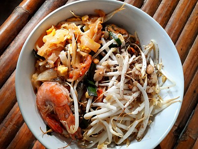 泰式虾粉泰式街头小吃。