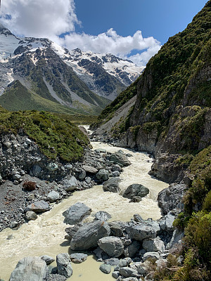 库克山国家公园风景，南岛，新西兰