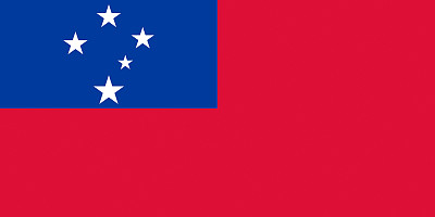 萨摩亚国旗。