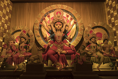 Durga Puja是西孟加拉邦和孟加拉人的主要Puja。