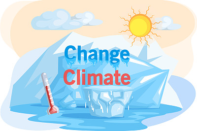 人类活动导致气候变化，温度升高导致南极冰层融化