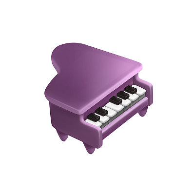 卡通三角钢琴.音乐