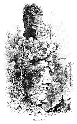 麦基诺岛的烟囱岩，密歇根州，美国，地理