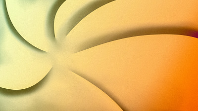 明亮，黄色和橙色，抽象梯度背景与波浪或沙丘的效果。颗粒墙纸UHD 8k 4K