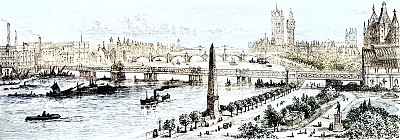 克利奥帕特拉缝衣针、查令十字路口、伦敦威斯敏斯特大桥