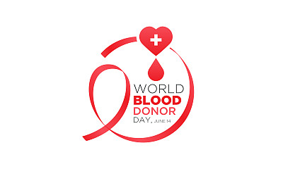 每年的6月14日是世界献血者日。献血概念插图背景世界献血者日。矢量插图。