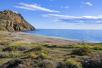 Playa de Bordenares是西班牙安达卢西亚的一个偏远海滩