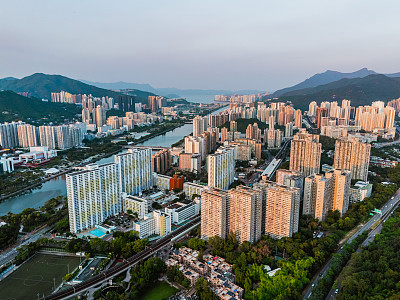 香港沙田地区的住宅大厦