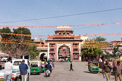 印度焦特布尔的萨达尔市场旧塔